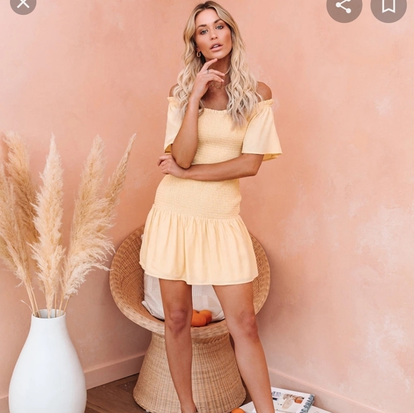 Vici height of summer off the shoulder dress - Picture 1 of 7